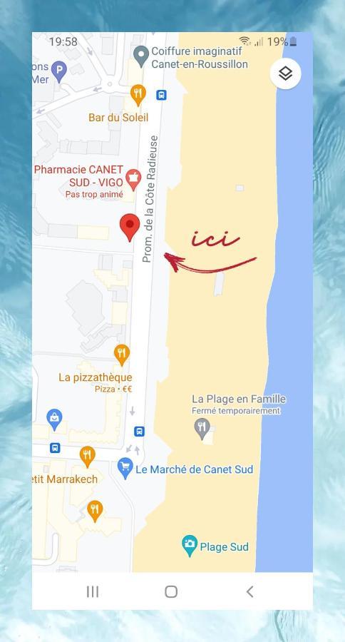 Studio Cozy En Bord De Plage Avec Vue Mer Et Wifi Canet-en-Roussillon Exteriér fotografie